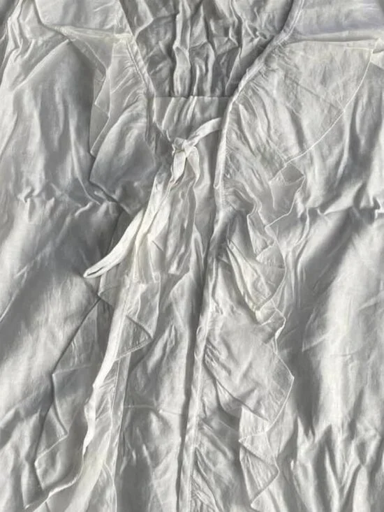 White Ruffle Top - Picture 2 of 3